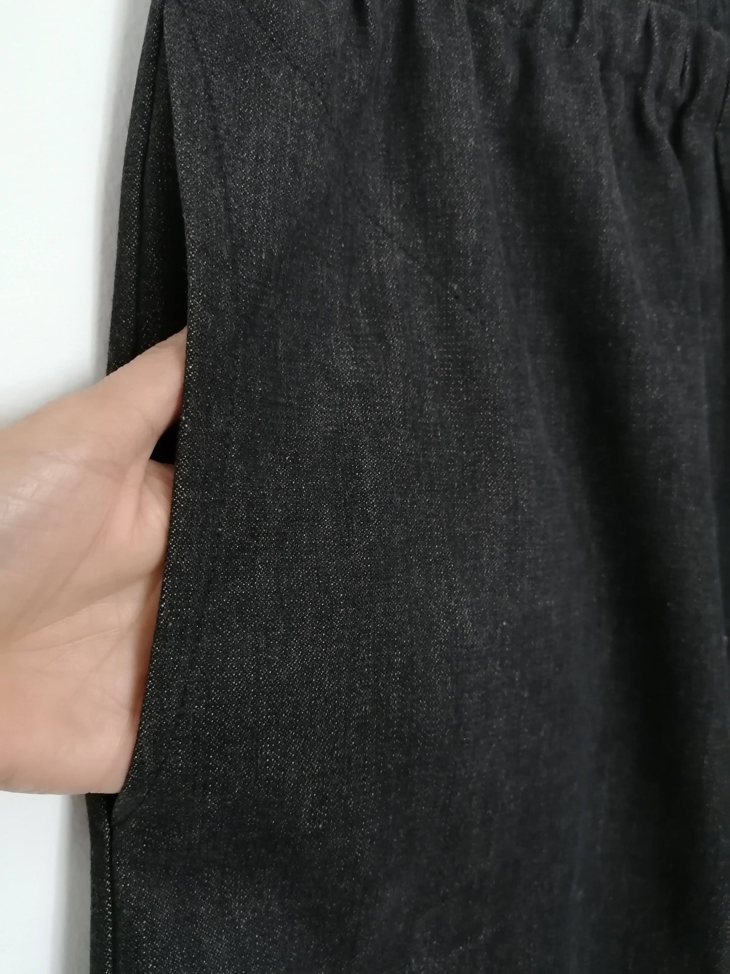 Jeans nero felpato XXL