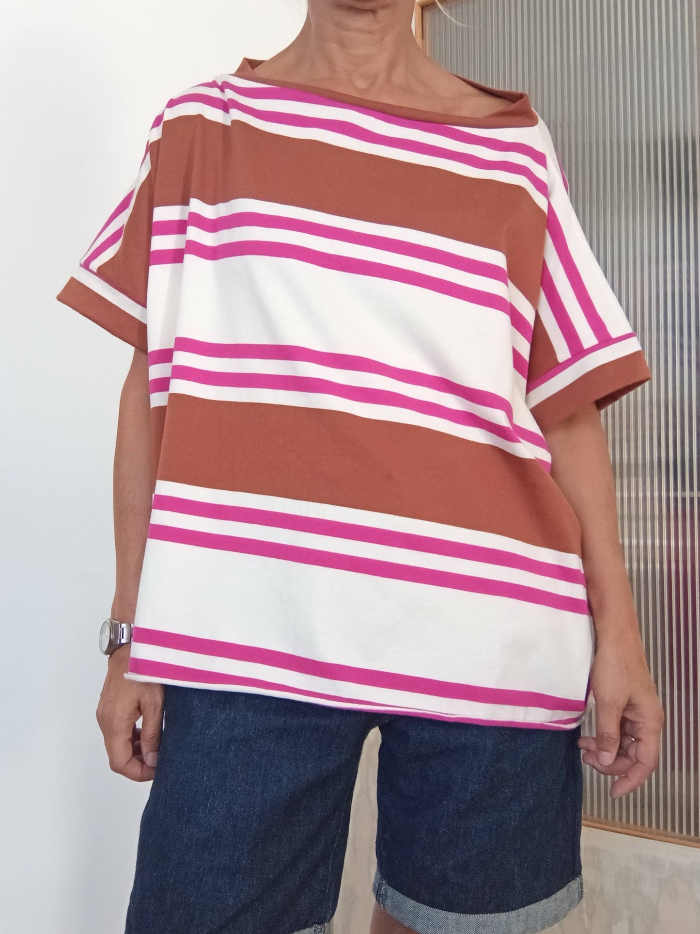 T-shirt a righe Baccotabacco