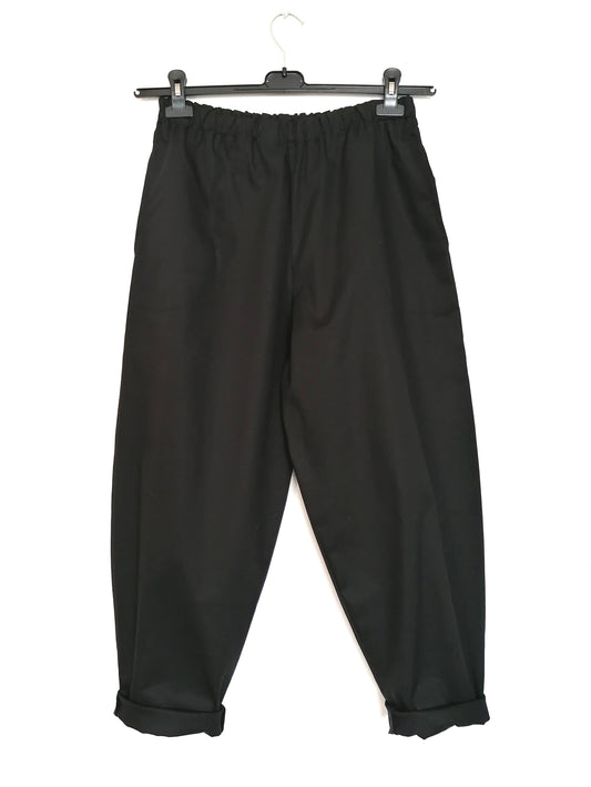 Pantalone Palloncino nero Gabardine