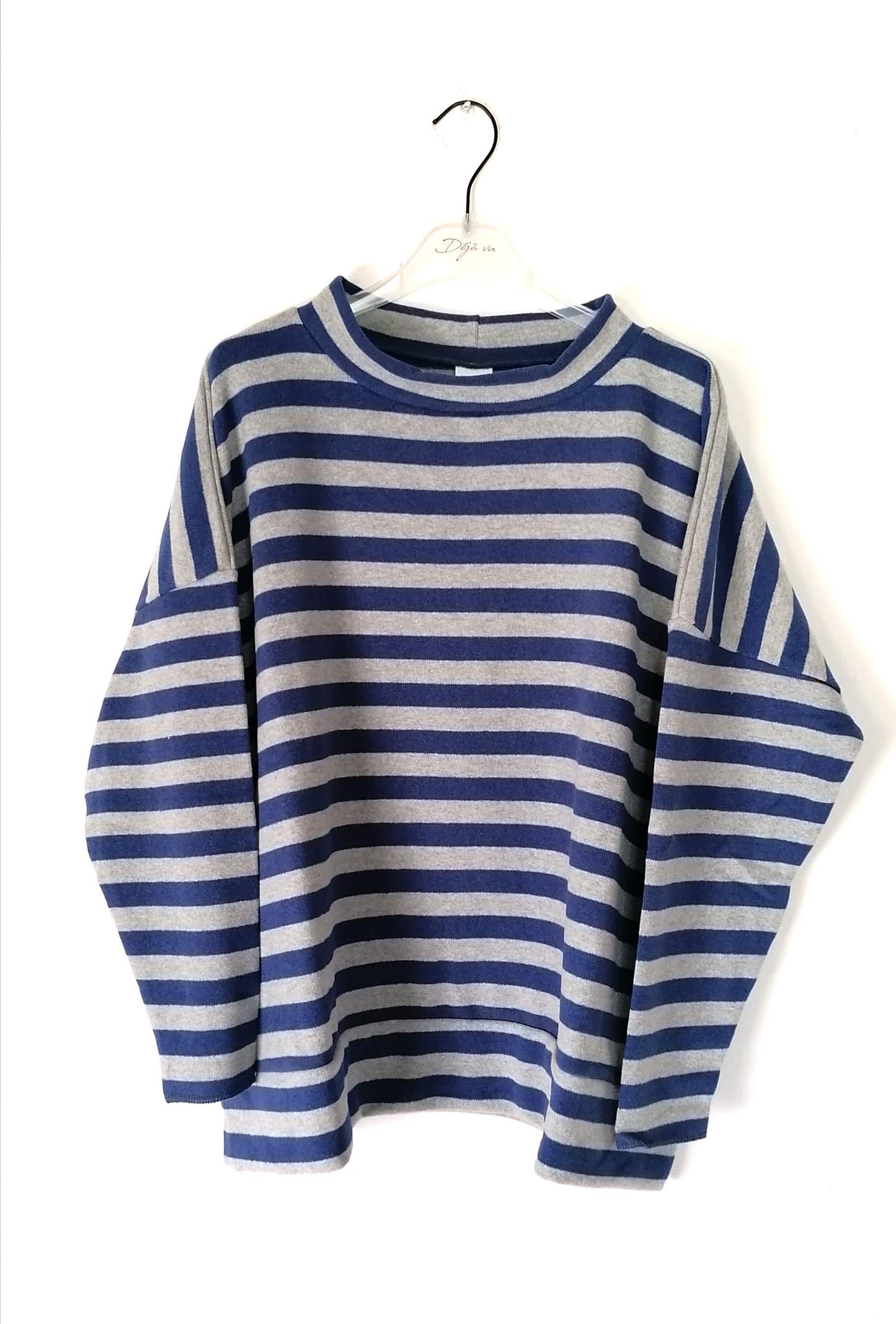 Maglia righe Blu/Grigio #125