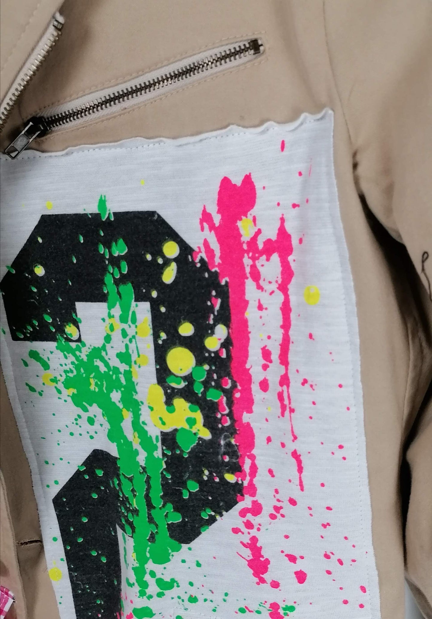 Giacca Upcycling Stampa 2