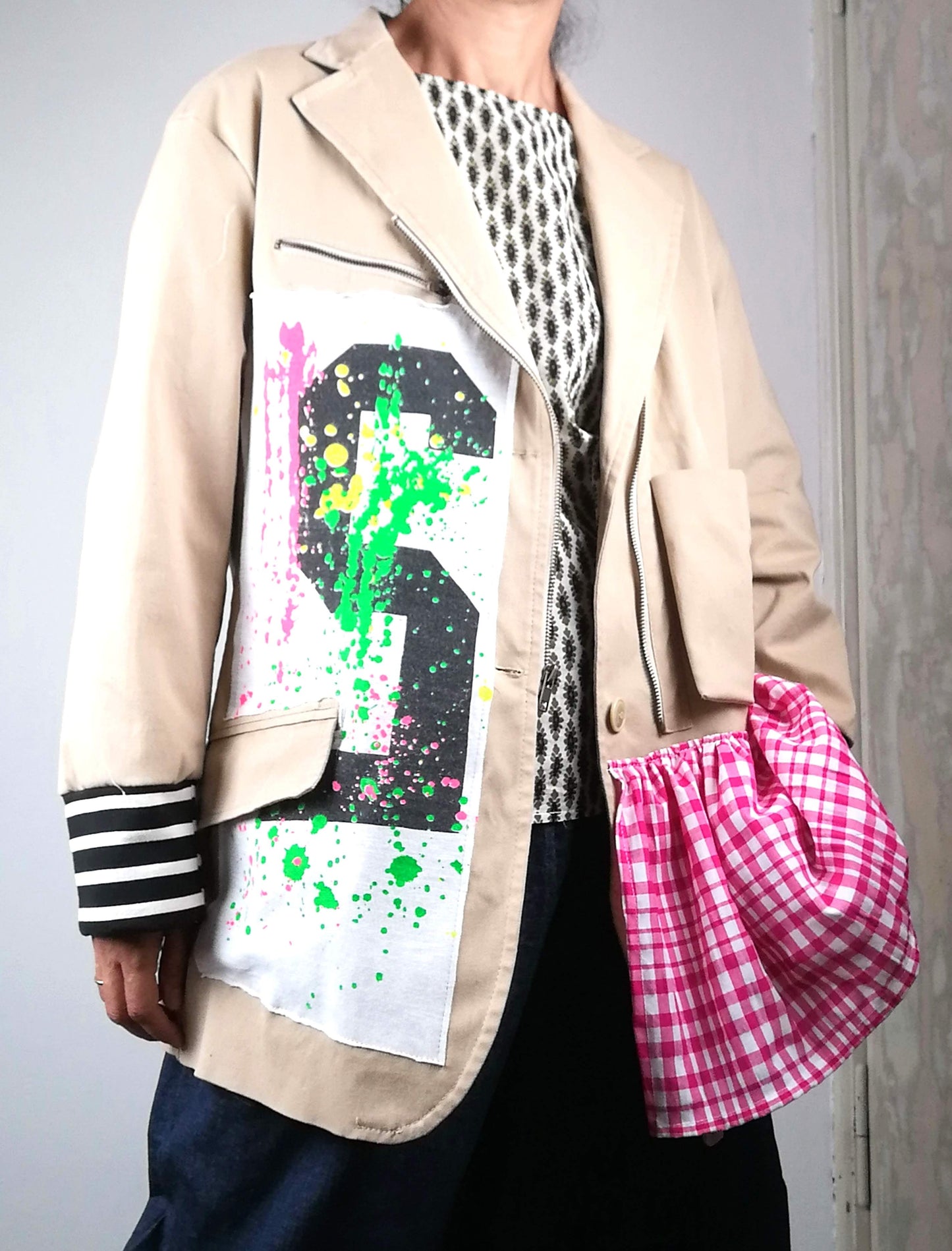 Giacca Upcycling Stampa 2