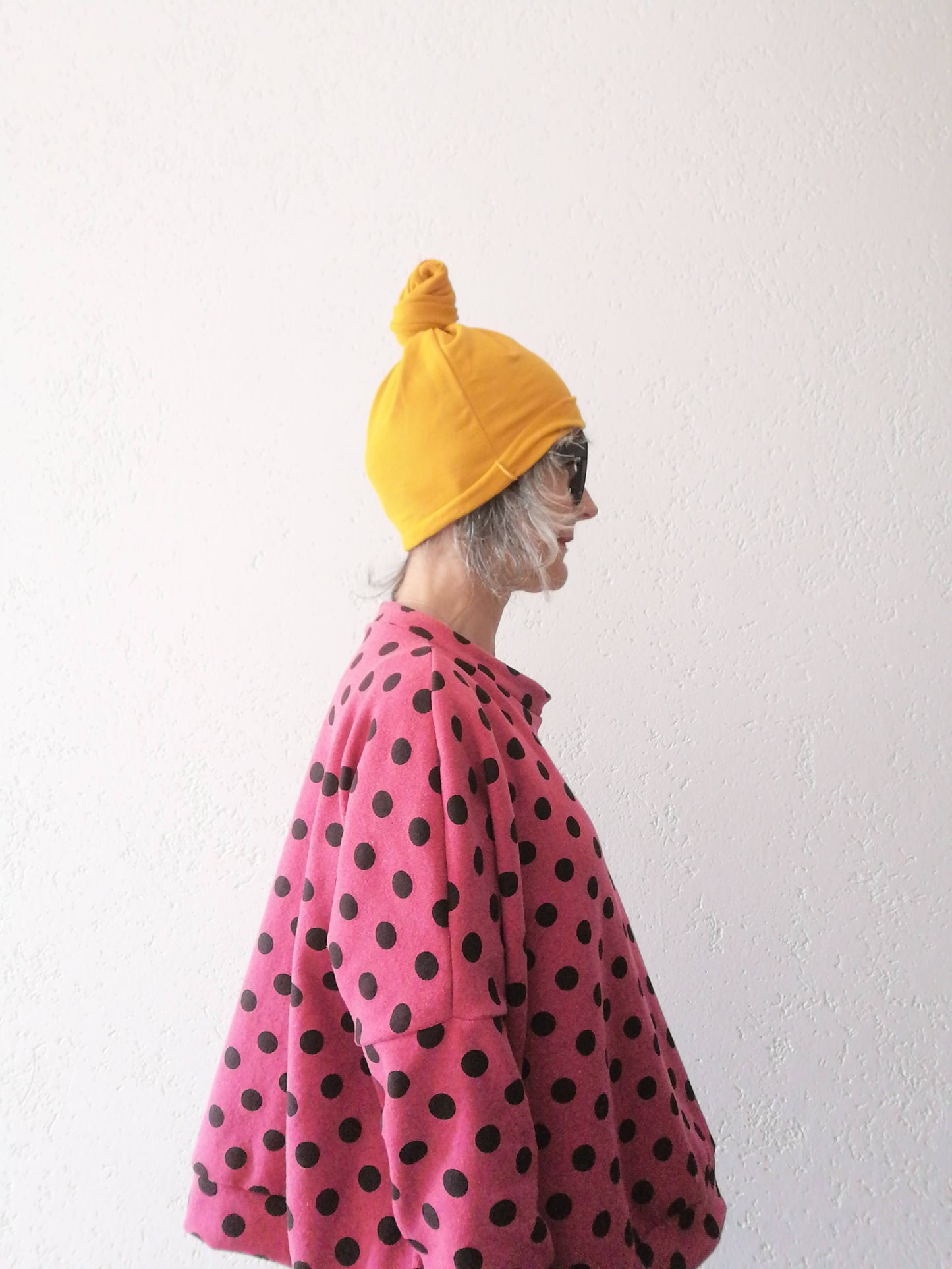 Felpa pois piccoli rosa #159