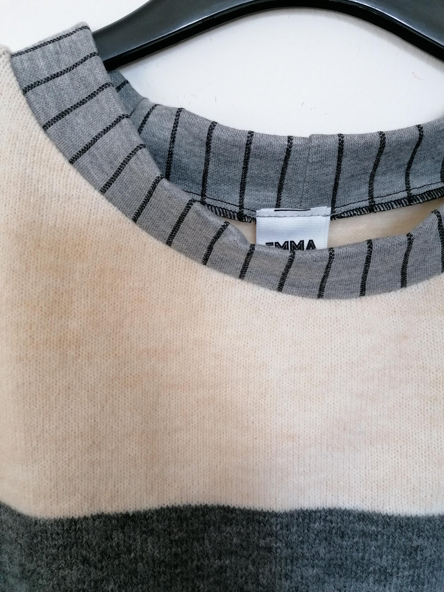 Maglione righe con tasche #180