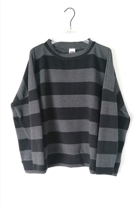 Maglia righe Grigio/Nero #126